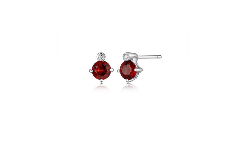 Boucles oreilles 925 Grenat